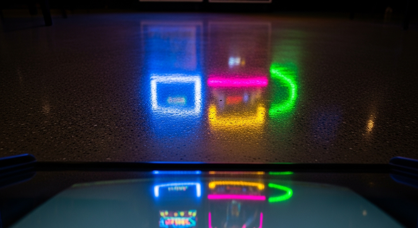 Arcade lighting atmosphere