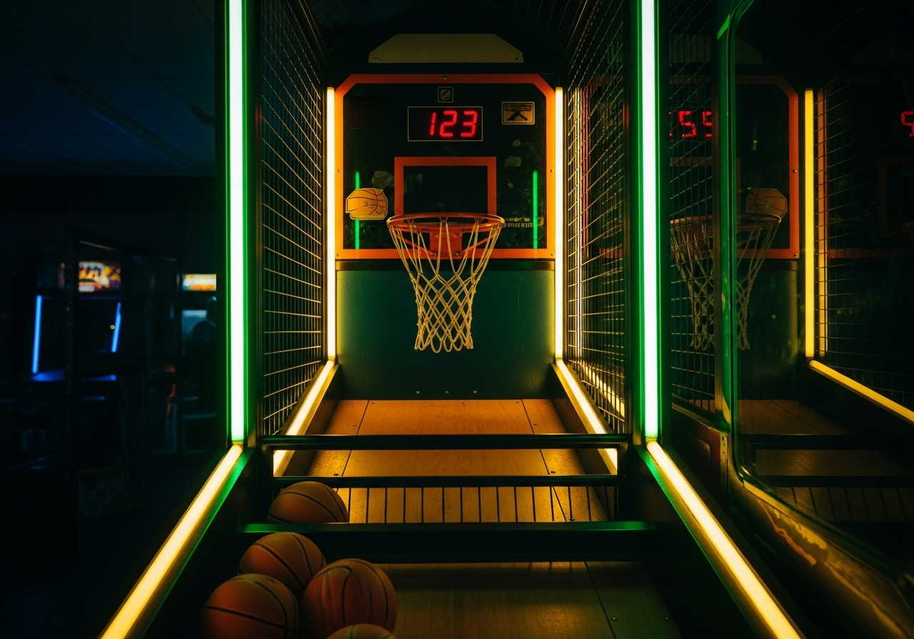 Neon Basketball Machine