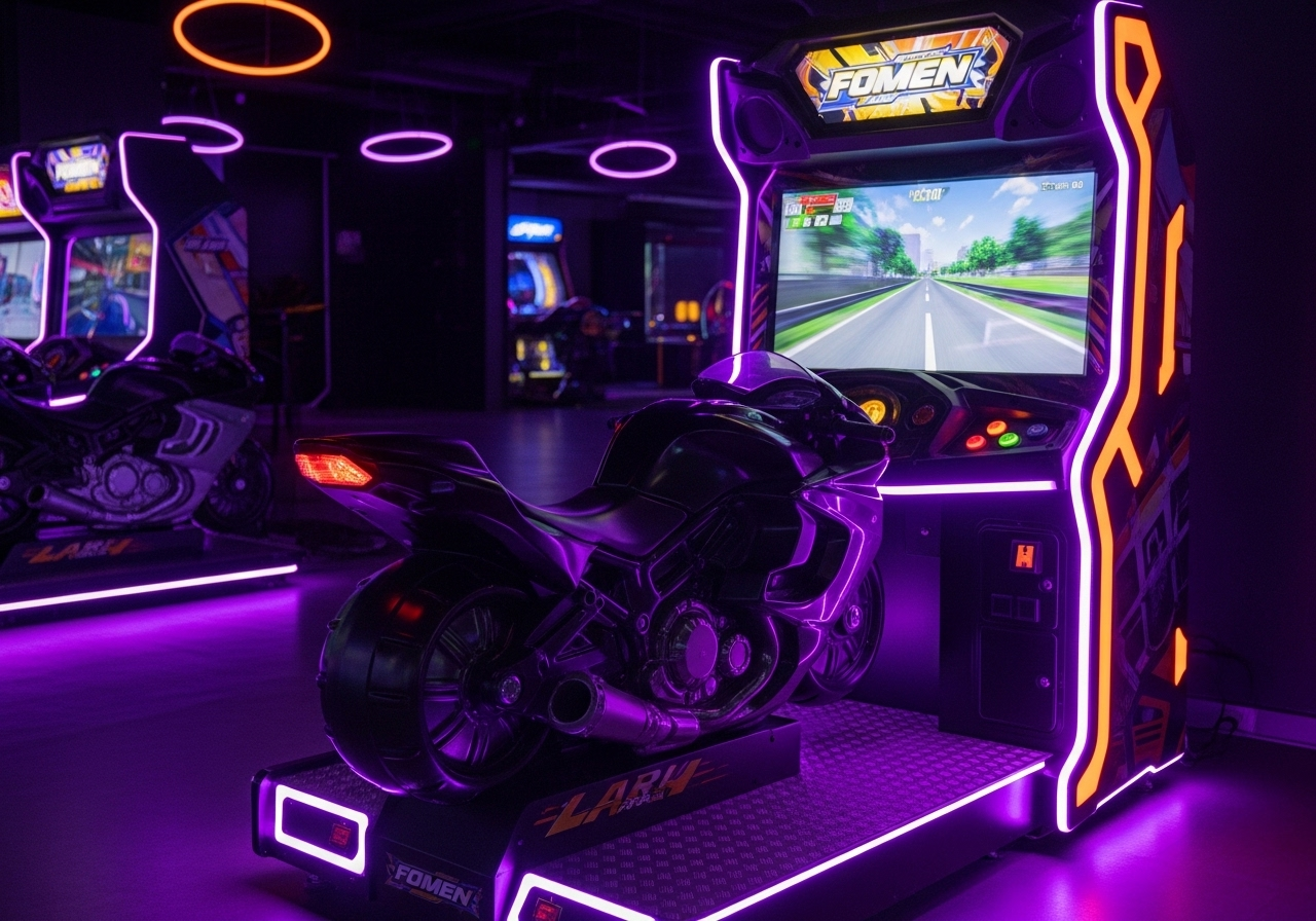 Neon Motorcycle Game